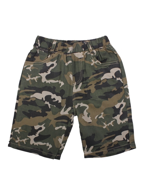 

Lil Lollipop Boys Green Printed Regular Fit Regular Shorts