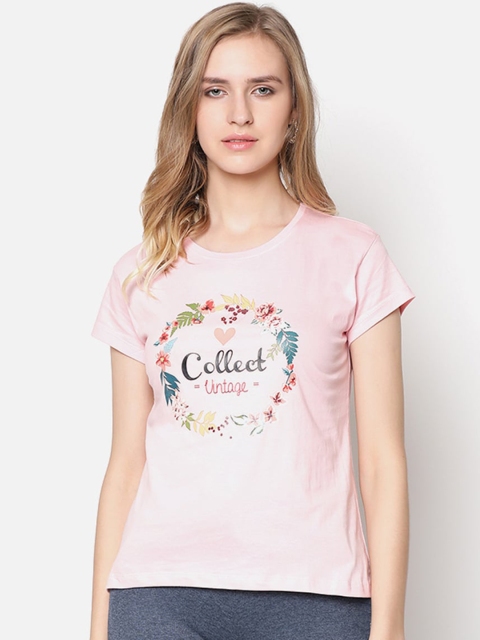 

V2 Value & Variety Pink & Blue Floral Chambray Regular Top