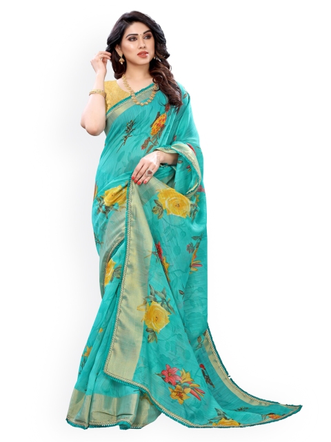 

KALINI Blue Printed Saree