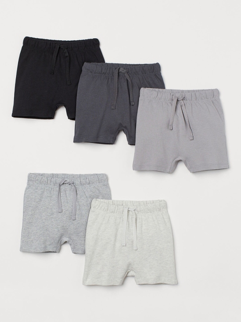 

H&M Boys 5-Pack Jersey Shorts, Grey