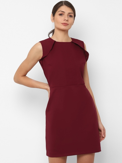 

Allen Solly Woman Maroon Sheath Dress
