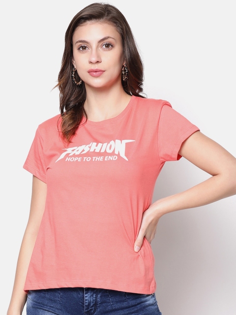 

V2 Value & Variety Peach-Coloured Chambray Regular Top