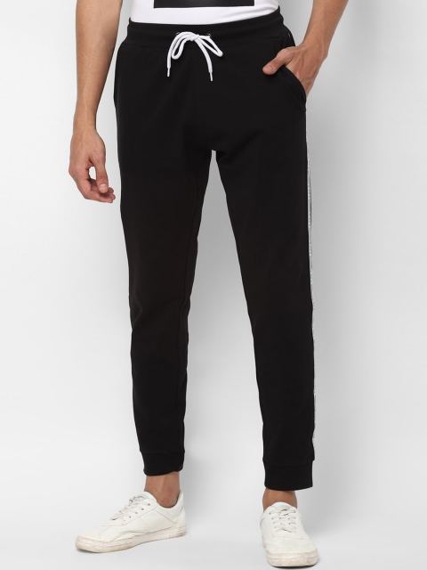 

Allen Solly Men Black Solid Straight-Fit Joggers