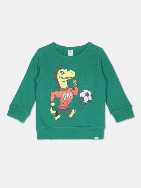 

GAP Boys Green Printed Sweatshirt