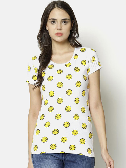 

V2 Value & Variety White & Yellow Chambray Regular Top