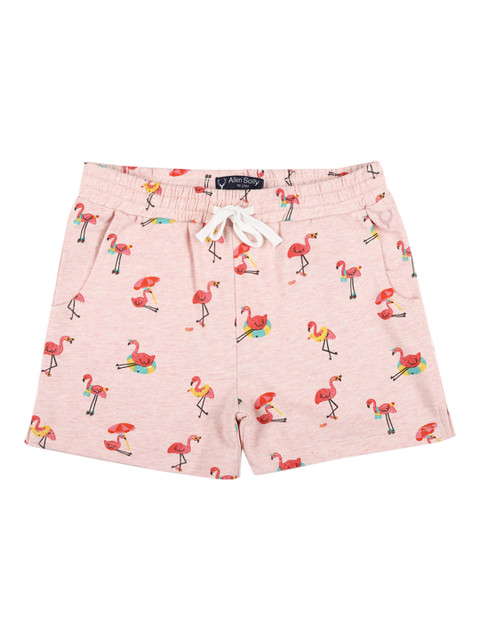 

Allen Solly Junior Girls Pink Printed Regular Fit Regular Shorts
