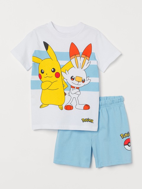 

H&M Boys Blue Pickachu Printed Pyjamas