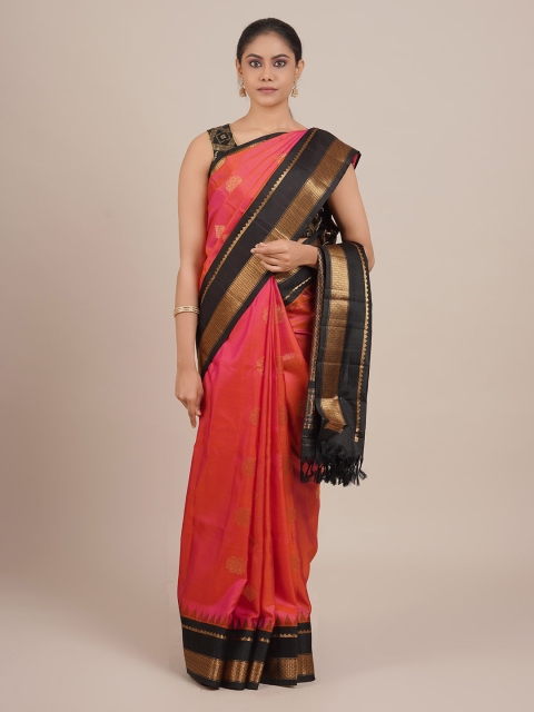

Pothys Coral Pure Silk Woven Design Gadwal Saree