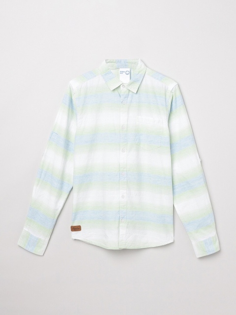

max Boys Multicoloured Regular Fit Striped Casual Shirt, Multi
