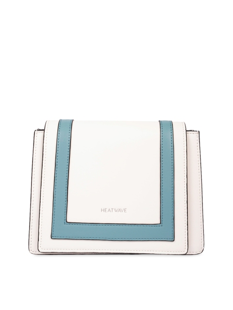 

HEATWAVE White Colourblocked Handheld Bag