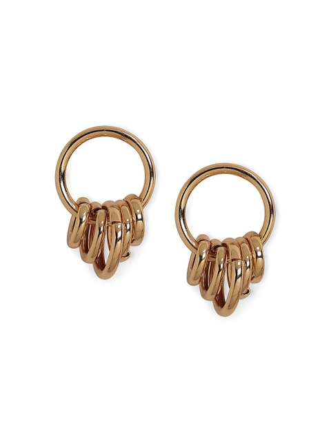

20Dresses Gold-Toned Circular Drop Earrings