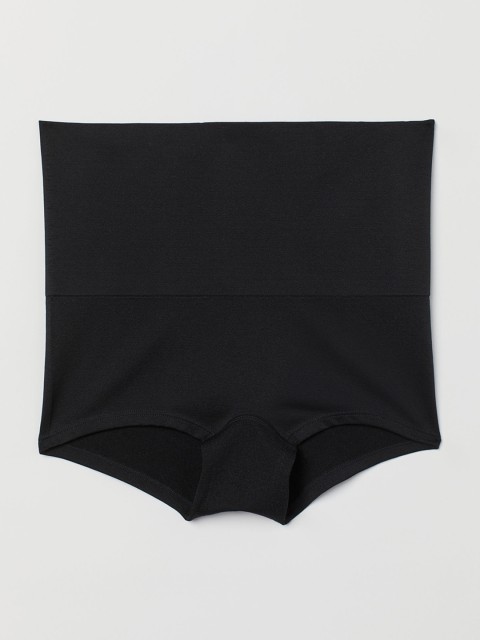 

H&M Women Black Solid Firm Shaping Shortie Briefs 0952986001