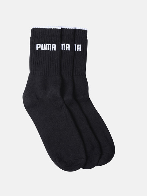 

Puma Unisex Pack of 3 Ankle-Length Socks, Black
