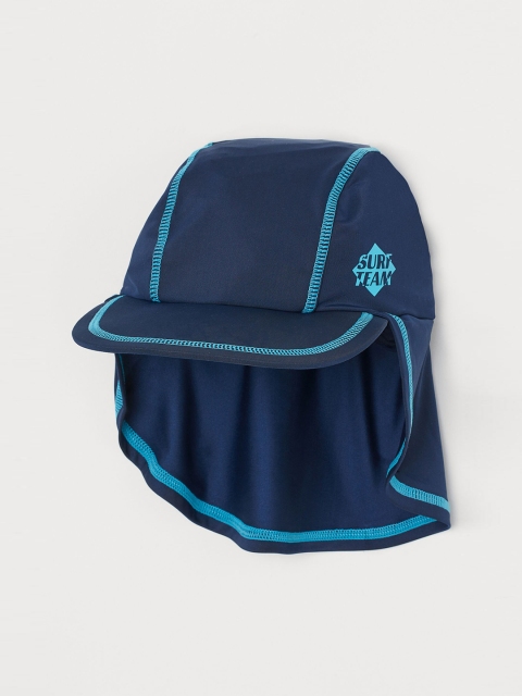 

H&M Boys Blue Solid Sun Cap with UPF 50