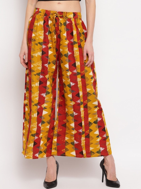 

Aawari Women Multicoloured Printed Flared Palazzos, Multi