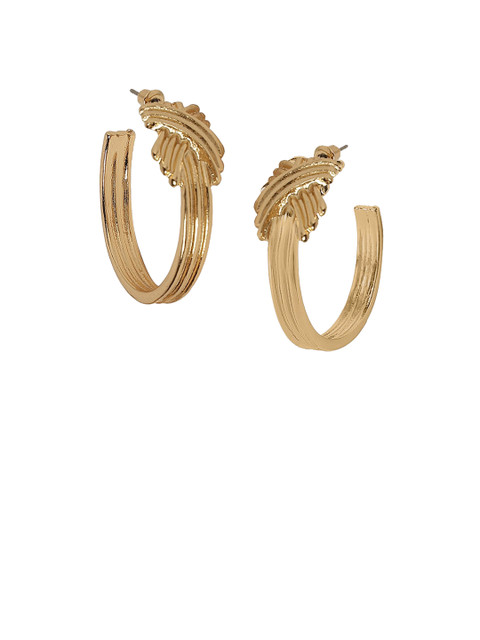 

20Dresses Gold-Toned Contemporary Half Hoop Earrings