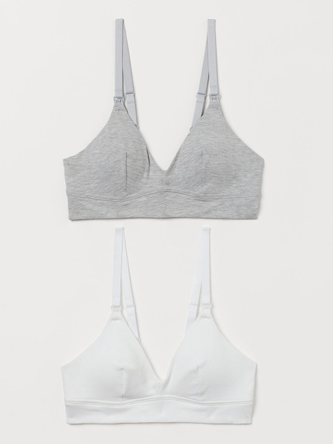 

H&M MAMA 2-Pack Nursing Bras - 0947991001, White