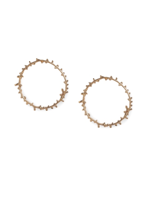 

20Dresses Gold-Toned Circular Drop Earrings