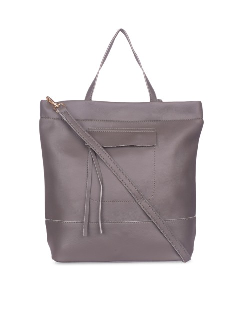 

Bagkok Grey Solid Handheld Bag
