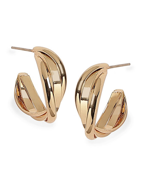

20Dresses Gold-Toned Contemporary Half Hoop Earrings