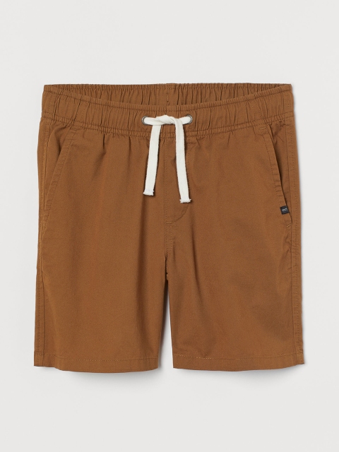 

H&M Boys Brown Solid Tailored Shorts