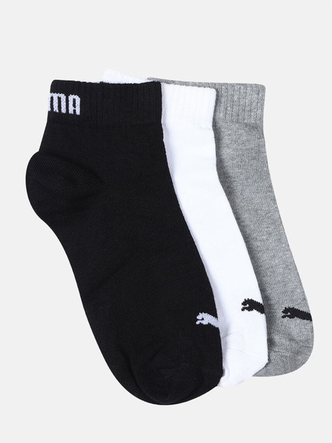

Puma Unisex Pack Of 3 Ankle-Length Socks, Black
