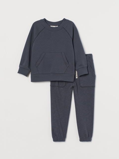 

H&M Boys Grey 2 Piece Sweatshirt Set