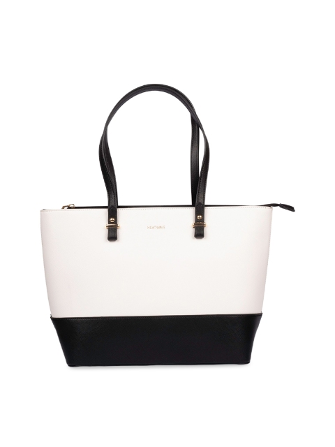 

HEATWAVE White Colourblocked Shoulder Bag