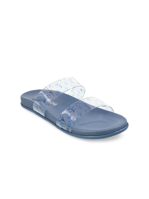 

Mochi Women Blue Printed Heels