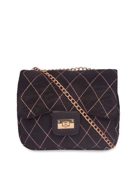 

Bagkok Black Solid Shoulder Bag