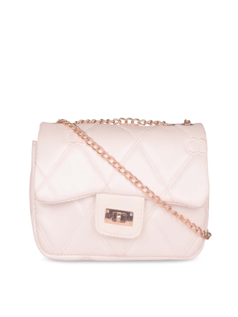 

Bagkok Cream-Coloured Solid Hobo Bag