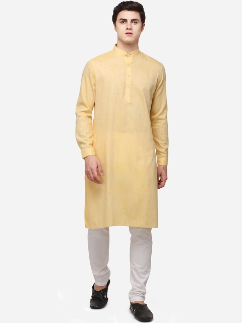 

Modi Kurta Men Yellow Kurtas