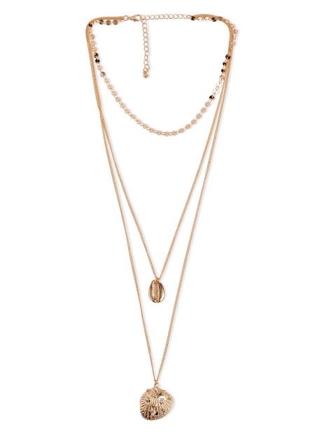 

20Dresses Gold-Toned Metal Layered Necklace