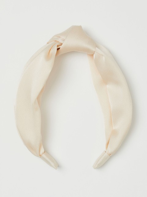 

H&M Women Beige Alice Band With A Knot