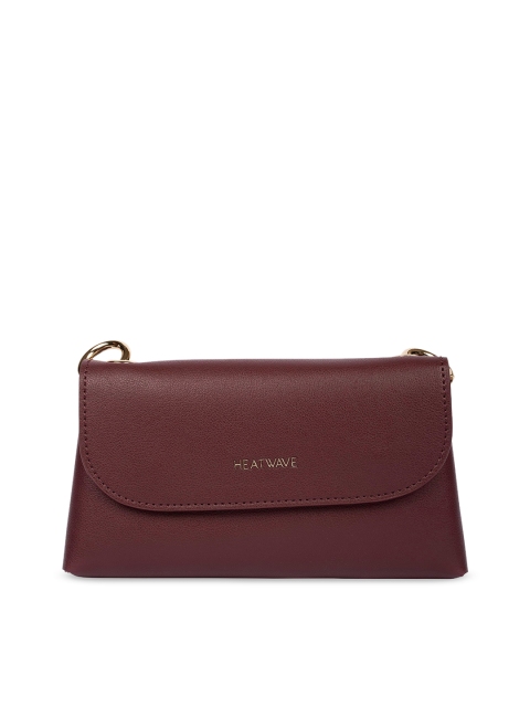 

HEATWAVE Maroon Solid Sling Bag