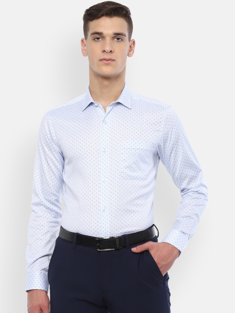 

Louis Philippe Men Blue Slim Fit Printed Formal Shirt