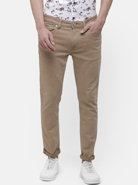 

Voi Jeans Men Beige Skinny Fit Mid-Rise Clean Look Jeans