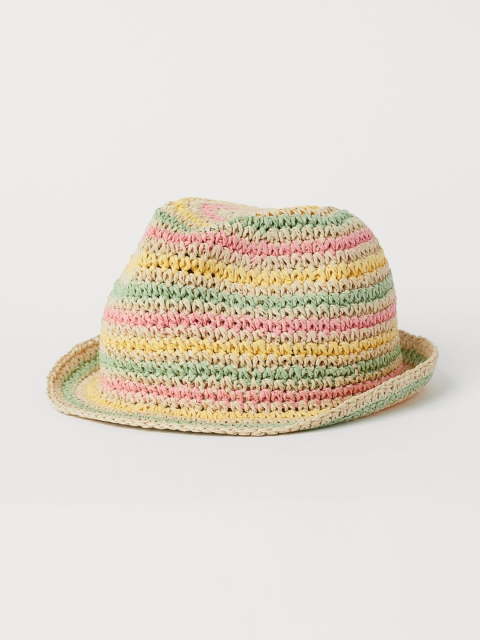 

H&M Girls Beige Printed Straw Hat