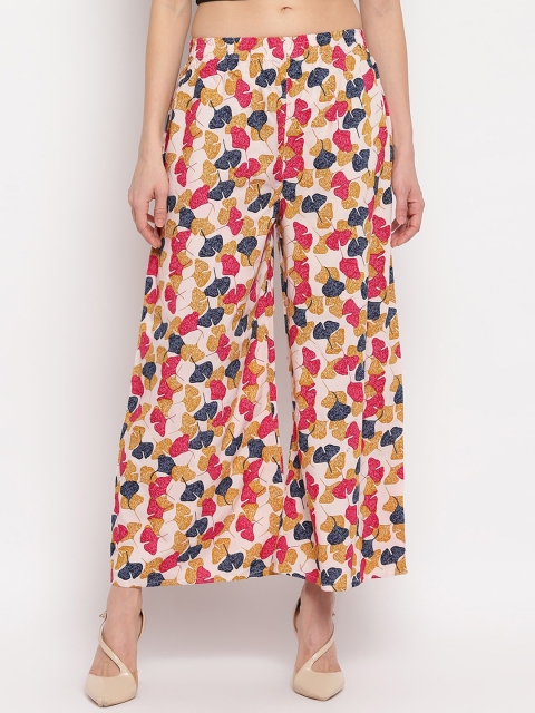 

Aawari Women Multicoloured Printed Flared Palazzos, Multi