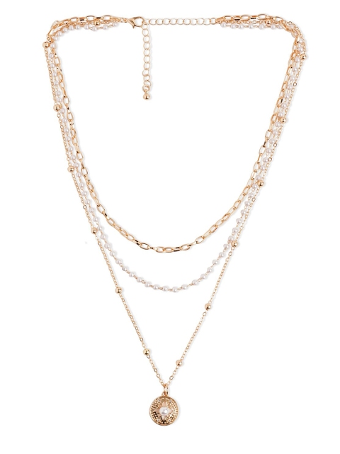 

20Dresses Gold-Toned Metal Layered Necklace