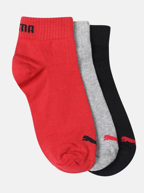 

Puma Pack Of 3 Assorted Ankle-Length Socks