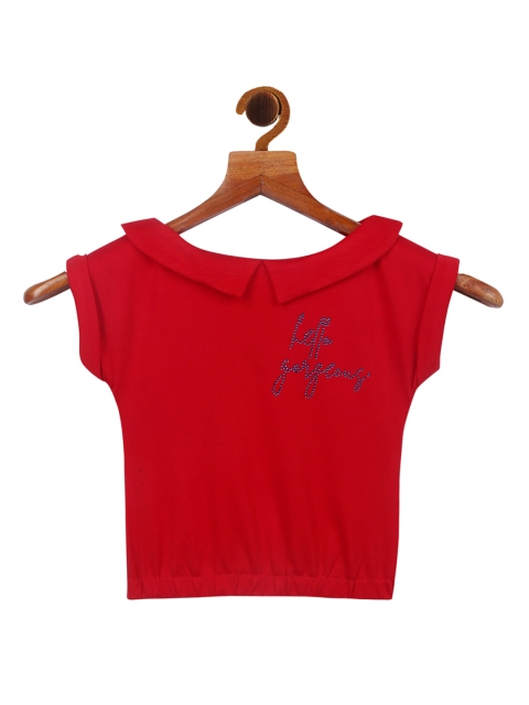 

Tiny Girl Red Blouson Top