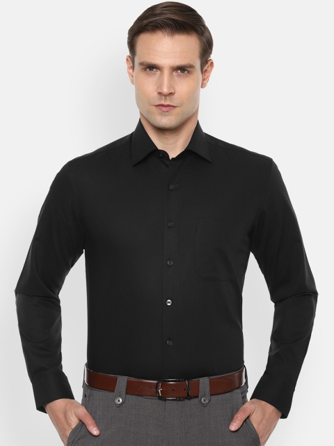 

Louis Philippe Men Black Slim Fit Solid Cotton Formal Shirt