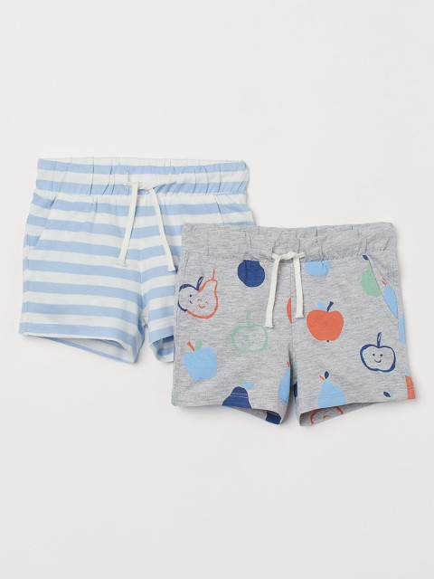 

H&M Boys Printed 2-Pack Cotton Shorts 0849389008, Blue