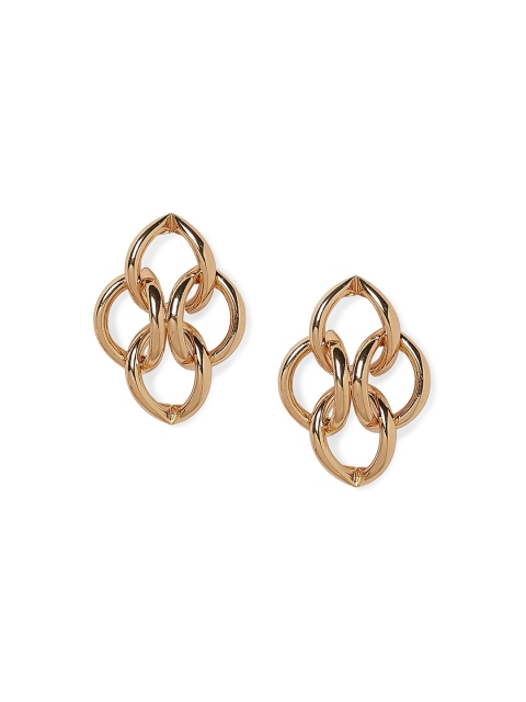

20Dresses Gold-Toned Contemporary Drop Earrings