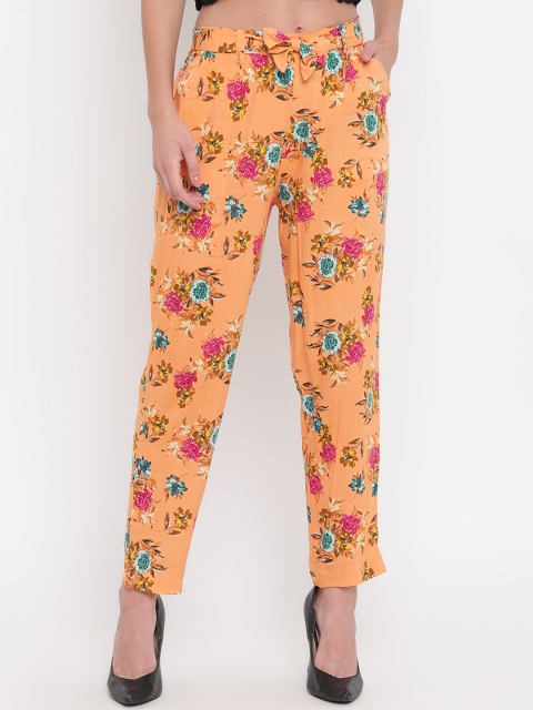 

Aawari Women Multicoloured Regular Fit Printed Regular Trousers, Multi
