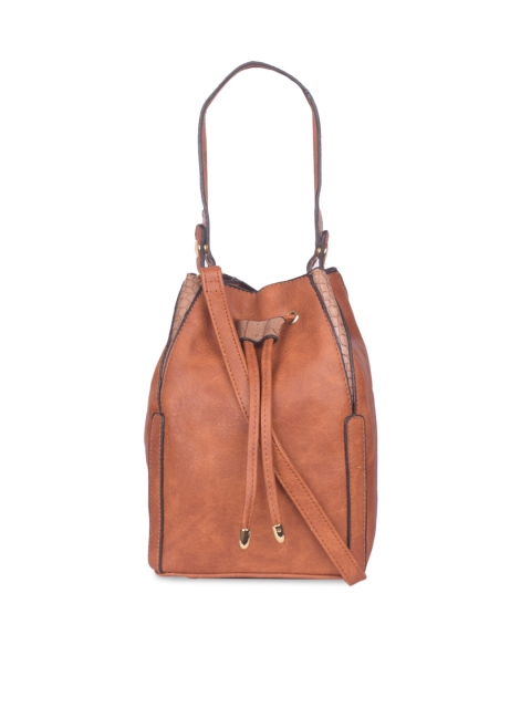 

Bagkok Tan Solid Handheld Bag
