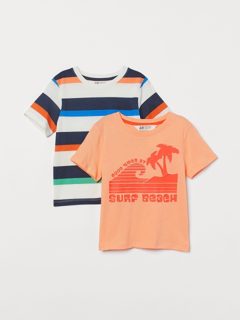 

H&M Boys 2-Pack Cotton T-shirts, Multi