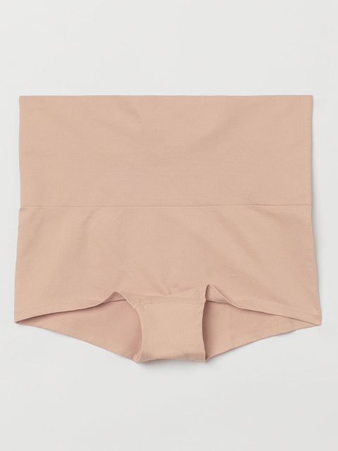 

H&M Women Beige Solid Firm Shaping Shortie Briefs 0952986002