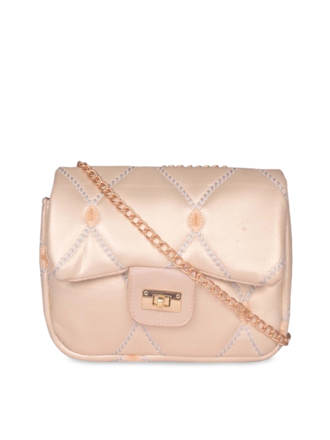 

Bagkok Gold-Toned Solid Handheld Bag